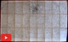 Florence Firenze Italy Italia 1907 linen backed folding map city plan