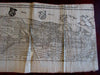 Heidelberg Germany 1598 large panoramic city view birds-eye print Munster