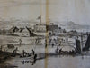 Brazil 1671 Ogilby view Isle Tamaraca Dutch Fort northwest coast South America