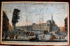 Holland Netherlands Nederland 1790's birds-eye views x 4 Amsterdam Dordrecht Hague