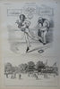 America Cup Yachting Race Harper's Gilded Age newspaper 1885 Cricket Nast China