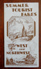 Chicago Milwaukee St. Paul Pacific Railroad 1933 Passenger Fare Brochure w/ map