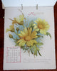 Mizpah Calendar 1898 Lover's Gift Souvenir Chromolithographed floral prints