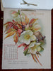 Mizpah Calendar 1898 Lover's Gift Souvenir Chromolithographed floral prints