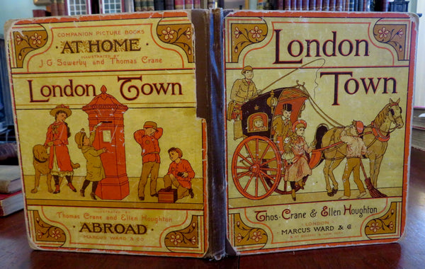 London Town Children's Travel Story 1883 Thomas Crane color litho juvenile book