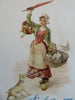 Chocolate Cards 1880's Lot x 8 Schulyer's Chromolithographed Promotional Items