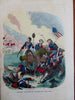 George Washington Battle Scenes American Revolution c 1850's Lot x 11 prints