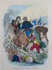 George Washington Battle Scenes American Revolution c 1850's Lot x 11 prints