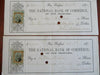 New Bedford National Bank draft money orders 1875-6 Lot x 3 John Delano Adams