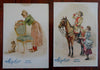 Schulyer's Chocolate Cards 1880's Lot x 10 wonderful chromolithographed Promos