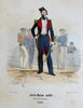 French Military Uniforms Cadets Camp Followers Cavalry c. 1850 Lot x 10 prints