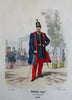 French Military Uniforms Cadets Camp Followers Cavalry c. 1850 Lot x 10 prints