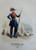 French Military Uniforms Cadets Camp Followers Cavalry c. 1850 Lot x 10 prints