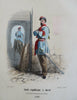 French Military Uniforms Cadets Camp Followers Cavalry c. 1850 Lot x 10 prints