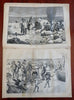 Winslow Homer Clam Bake Harper's Reconstruction newspaper 1873 full issue China