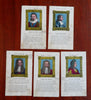 Stuart Kings of England Cromwell William III Civil War 1830 Lot x 5 portraits