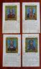 Later Plantagenet Kings of England 1830 Henry III Edward I - III Lot x 4 prints