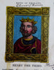 Later Plantagenet Kings of England 1830 Henry III Edward I - III Lot x 4 prints