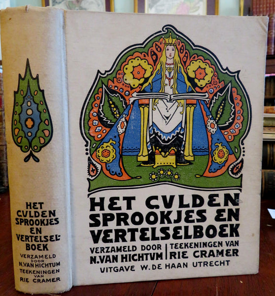 Rie Cramer illustrated Dutch book c.1920 Hictum Fairy Tales Gulden Sprookjes