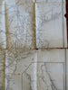 British Colonies Trade c. 1853 Andrews 4 huge U.S. maps Texas Florida Canada