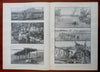 Crew racing Early Automobiles Dewey in Manila Harper's 1899 issue Philippines