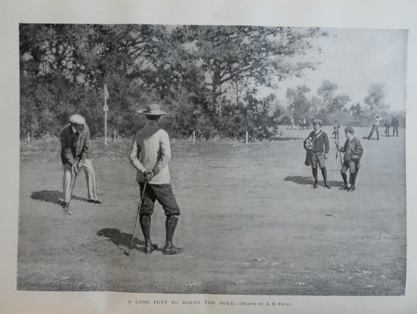 Golf Bayonet Charge Remington Dewey Harper's Hong-Kong 1899 Hawaii Cuba issue