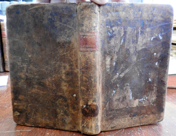 View of Evidence of Christianity 1795 Boston William Paley rare old leather book