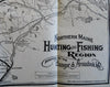 Maine Woods Sportsman's Guide Hunting Fishing Camping 1901 guidebook w/ lg. map
