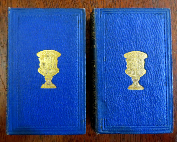Mark Akenside & Isaak Watts Collected Poems c. 1840 miniature scarce 2 vol. set