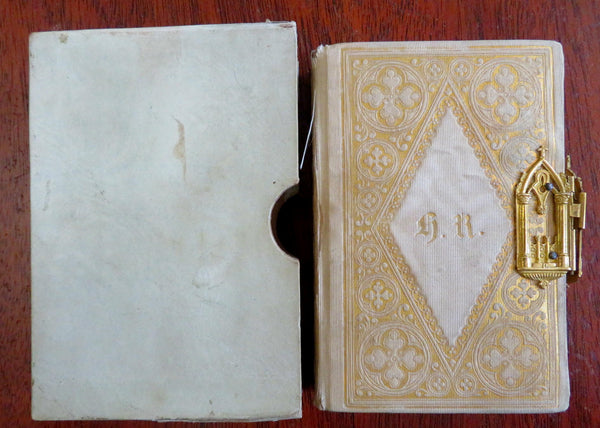 Parishioners of Mary French Religious Book c. 1860's decorative binding clasp