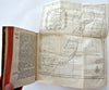 Africa coast East Indies early exploration voyages 1749 rare book 2 large maps