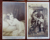 Carte de Vistes Lot x 10 Women Portraits Horses c. 1870-90's albumen photos