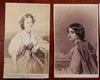 Carte de Vistes Lot x 10 Women Portraits Horses c. 1870-90's albumen photos