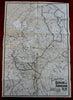Northern Maine Hunting & Fishing 1908 Bangor & Aroostook RR lines promo map