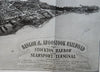 Stockton Harbor & Searsport Maine c. 1900-05 panoramic bird's eye view print