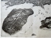 Stockton Harbor & Searsport Maine c. 1900-05 panoramic bird's eye view print