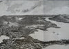 Stockton Harbor & Searsport Maine c. 1900-05 panoramic bird's eye view print