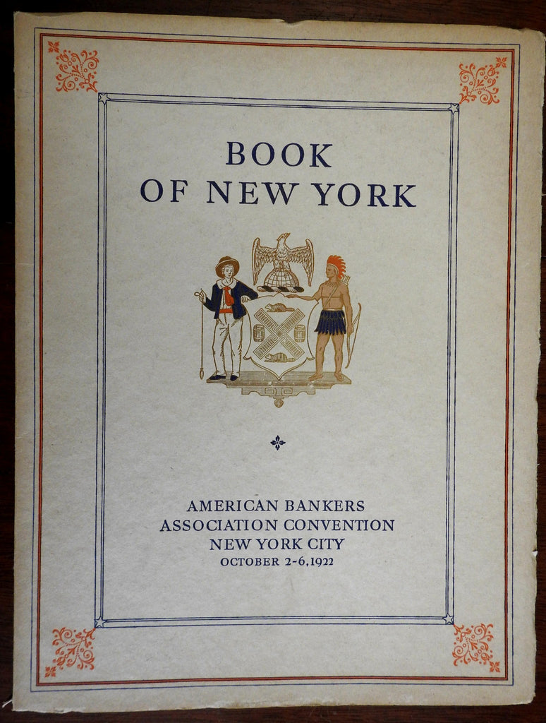 Book of New York 1922 American Bankers Association Annual Convention illustrated