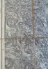 Falun Dalarna County Sweden Avesta 1899 rare large detailed linen backed map
