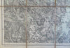 Falun Dalarna County Sweden Avesta 1899 rare large detailed linen backed map