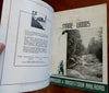 In the Maine Woods Promotional Sportsman's Guide 1937 illustrated book w/ lg map