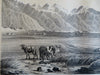 Great Salt Lake City 1853 Utah lithographed landscape Northern View print