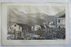 Salt Lake City Bowery Mint & President's House 1853 Utah lithographed print