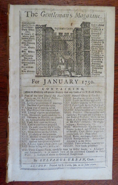 Carolina Colony Wales Electricity Experiment Marriage 1750 London mag. issue