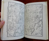 In the Maine Woods 1931 Sportsman's Guide illustrated book w/ large RR map