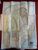 In the Maine Woods 1931 Sportsman's Guide illustrated book w/ large RR map