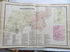 Franklin County Massachusetts Atlas 1871 F.W. Beers complete atlas 36 folio maps