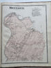 Franklin County Massachusetts Atlas 1871 F.W. Beers complete atlas 36 folio maps