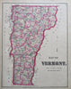 Franklin County Vermont Atlas 1871 F.W Beers complete county atlas township maps