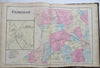 Franklin County Vermont Atlas 1871 F.W Beers complete county atlas township maps